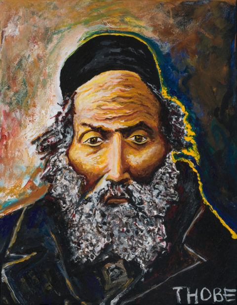 Rabbi Israel Meir Kagan the Chofetz Chaim. 18391933 16×20 Oil on